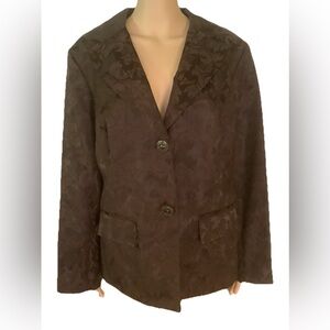 George women’s blazer jacket size 18W /20W plus brown vintage